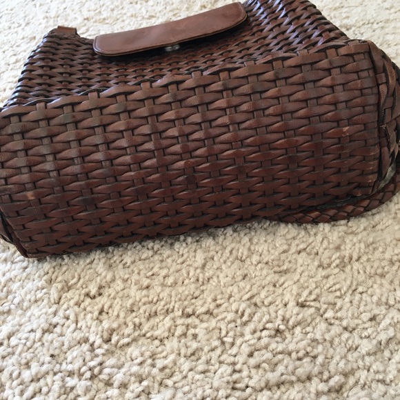 CEM Vintage leather woven crossover purse - Picture 11 of 13
